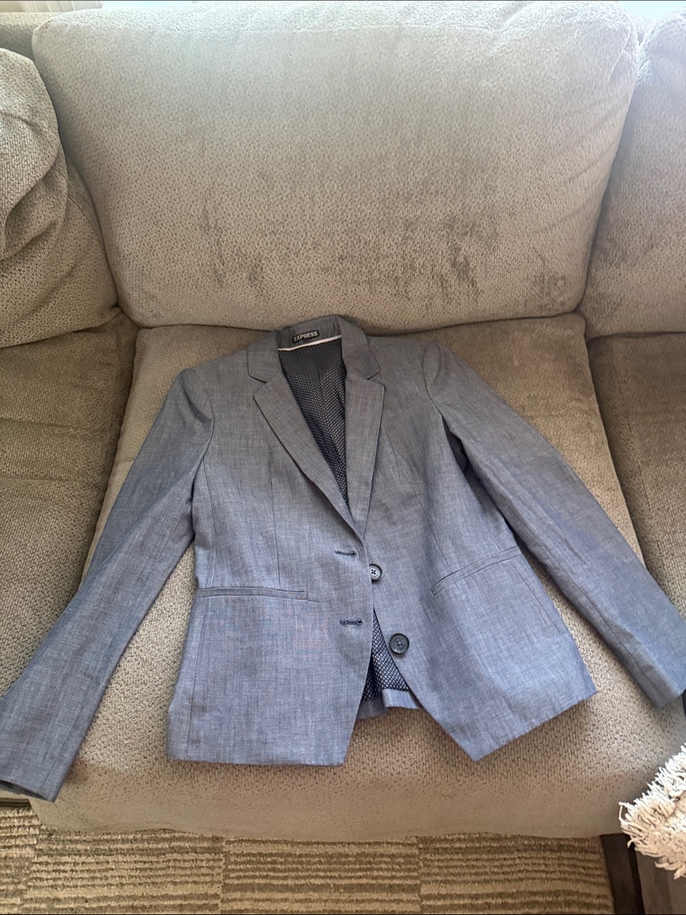 Express Women's blue Tailored Blazer